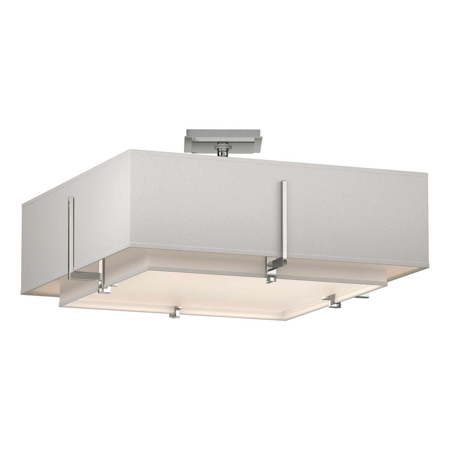 Hubbardton Forge - 126510-SKT-85-SF1605-SE2012 - Four Light Semi-Flush Mount - Exos - Sterling