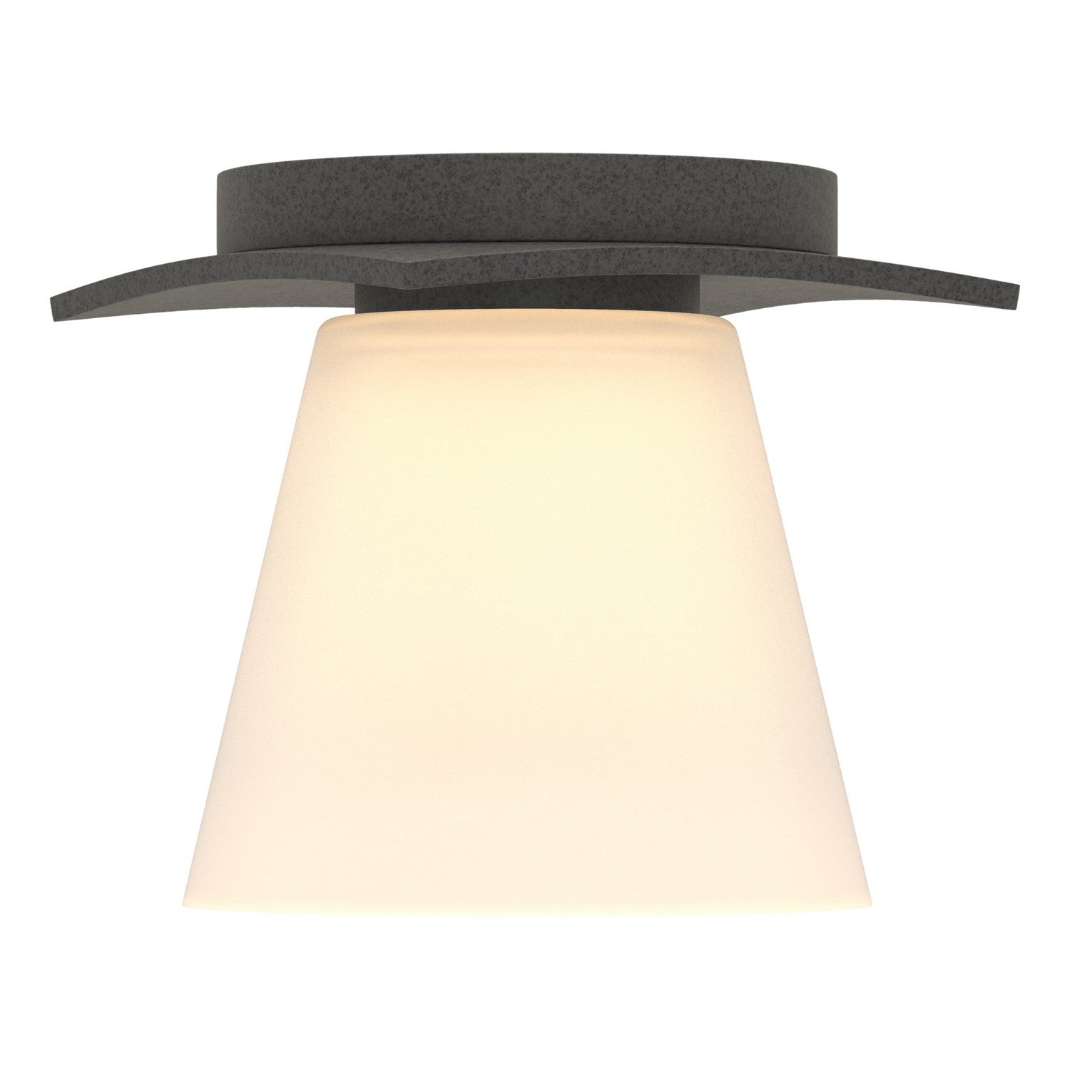 Hubbardton Forge - 126601-SKT-20-GG0242 - One Light Semi-Flush Mount - Wren - Natural Iron