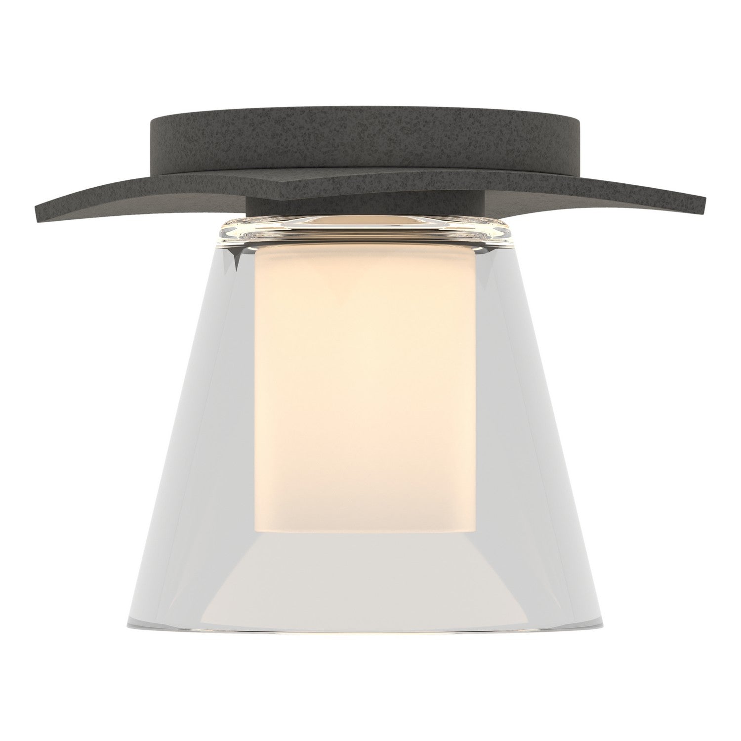 Hubbardton Forge - 126601-SKT-20-ZU0284 - One Light Semi-Flush Mount - Wren - Natural Iron