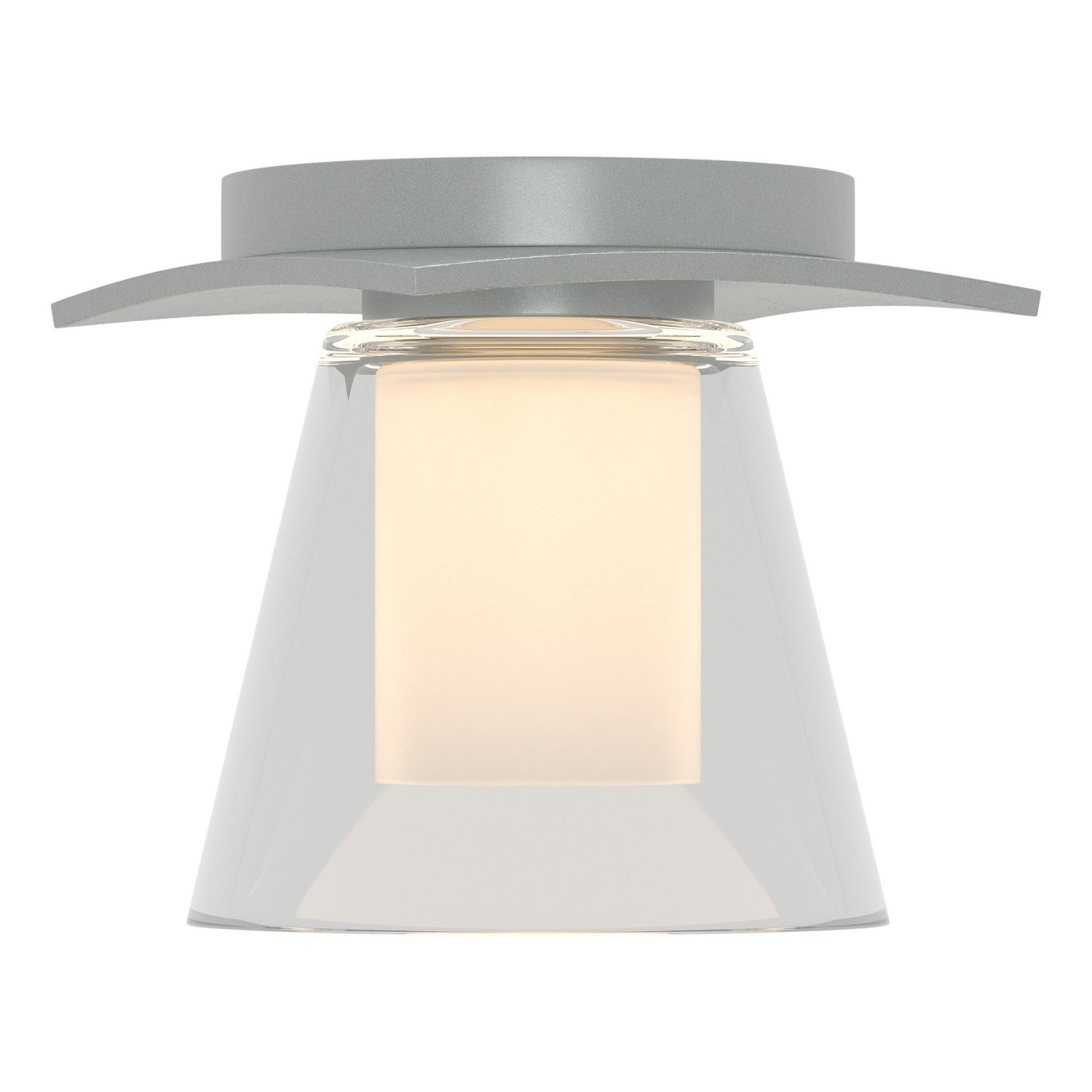 Hubbardton Forge - 126601-SKT-82-ZU0284 - One Light Semi-Flush Mount - Wren - Vintage Platinum