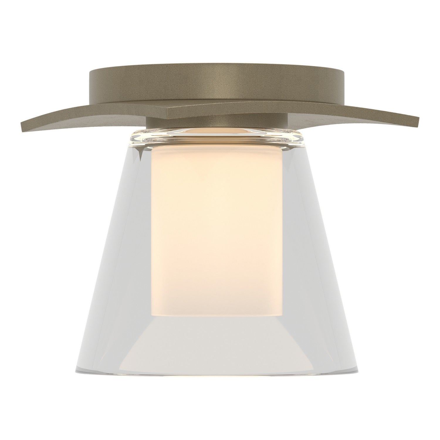 Hubbardton Forge - 126601-SKT-84-ZU0284 - One Light Semi-Flush Mount - Wren - Soft Gold