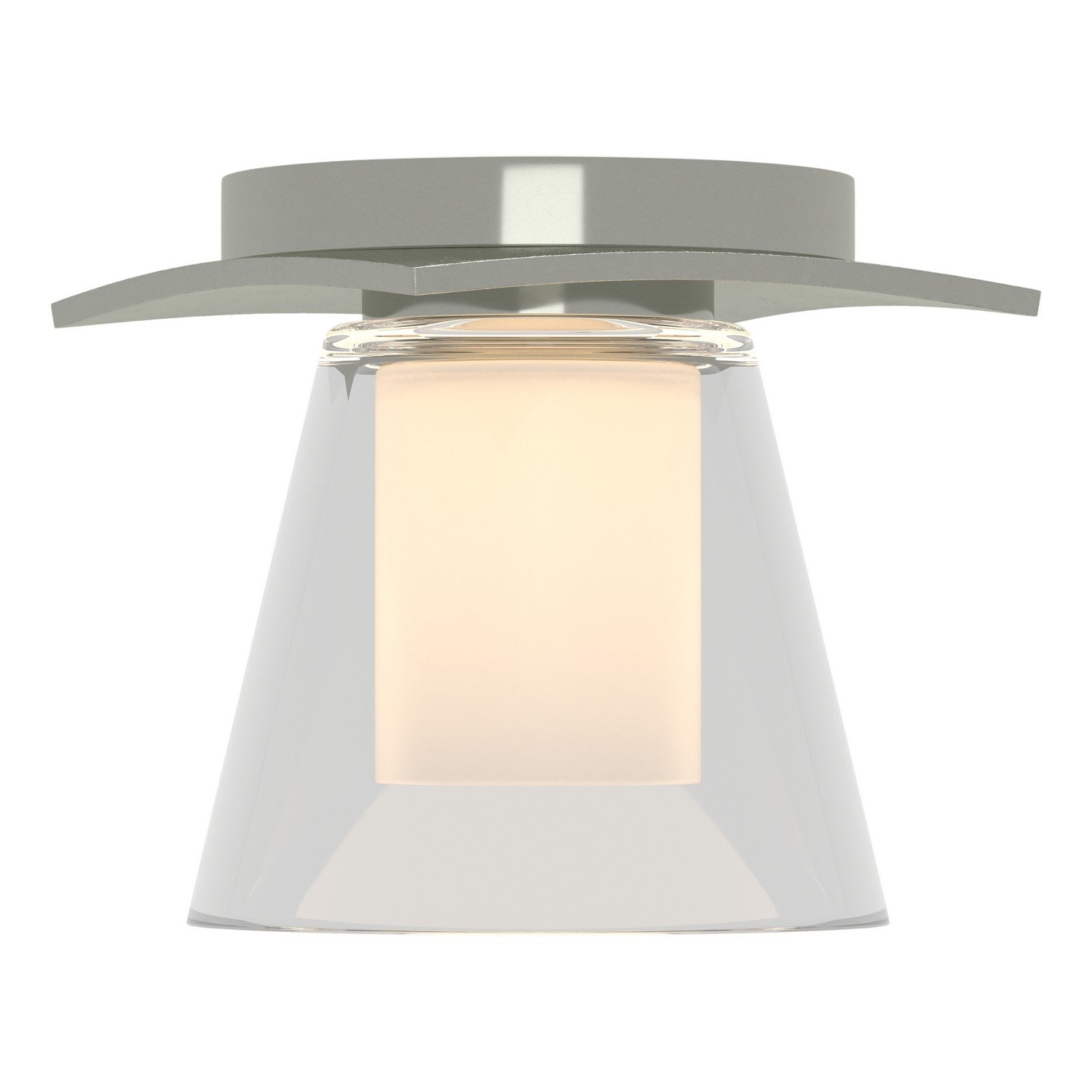 Hubbardton Forge - 126601-SKT-85-ZU0284 - One Light Semi-Flush Mount - Wren - Sterling
