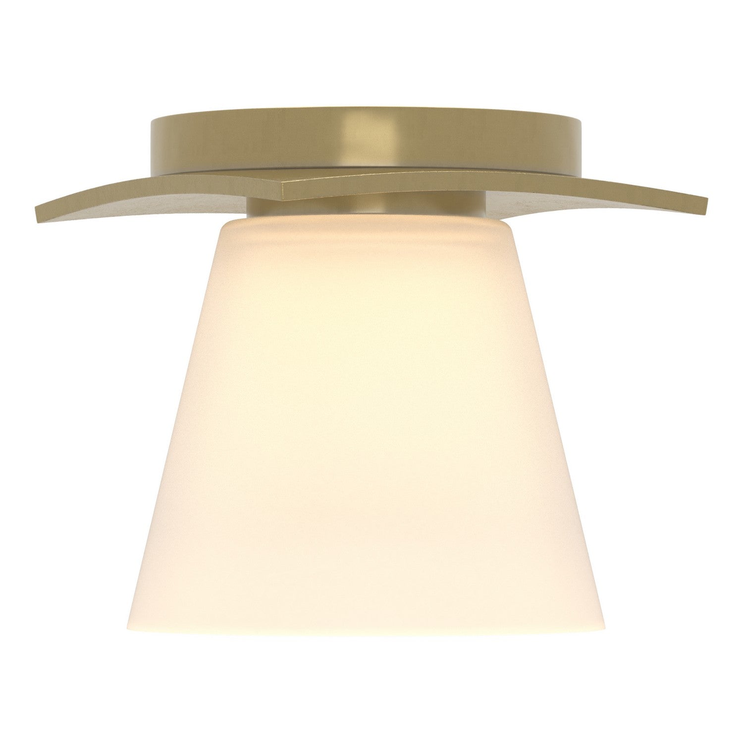 Hubbardton Forge - 126601-SKT-86-GG0242 - One Light Flush Mount - Wren - Modern Brass