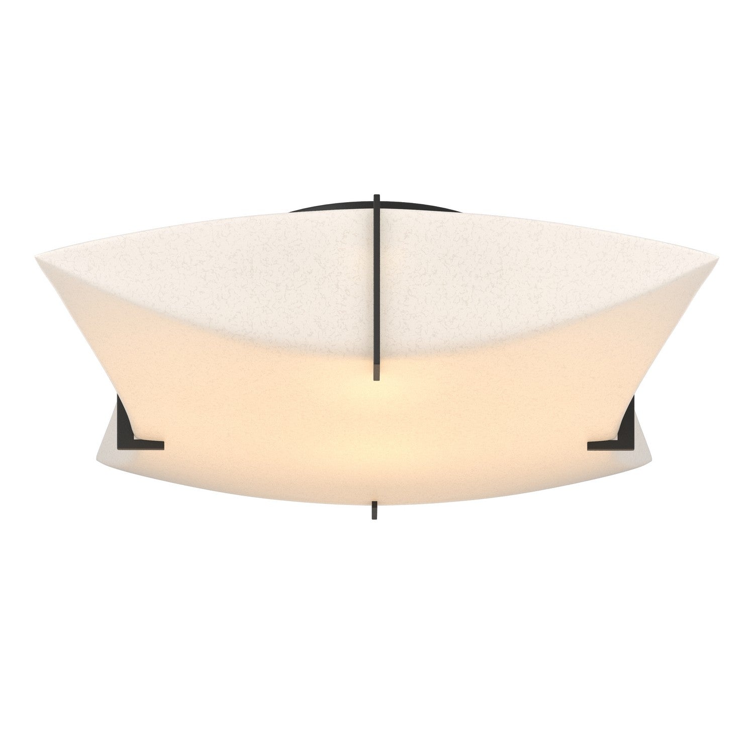 Hubbardton Forge - 126620-SKT-10-SH1999 - Two Light Semi-Flush Mount - Bento - Black