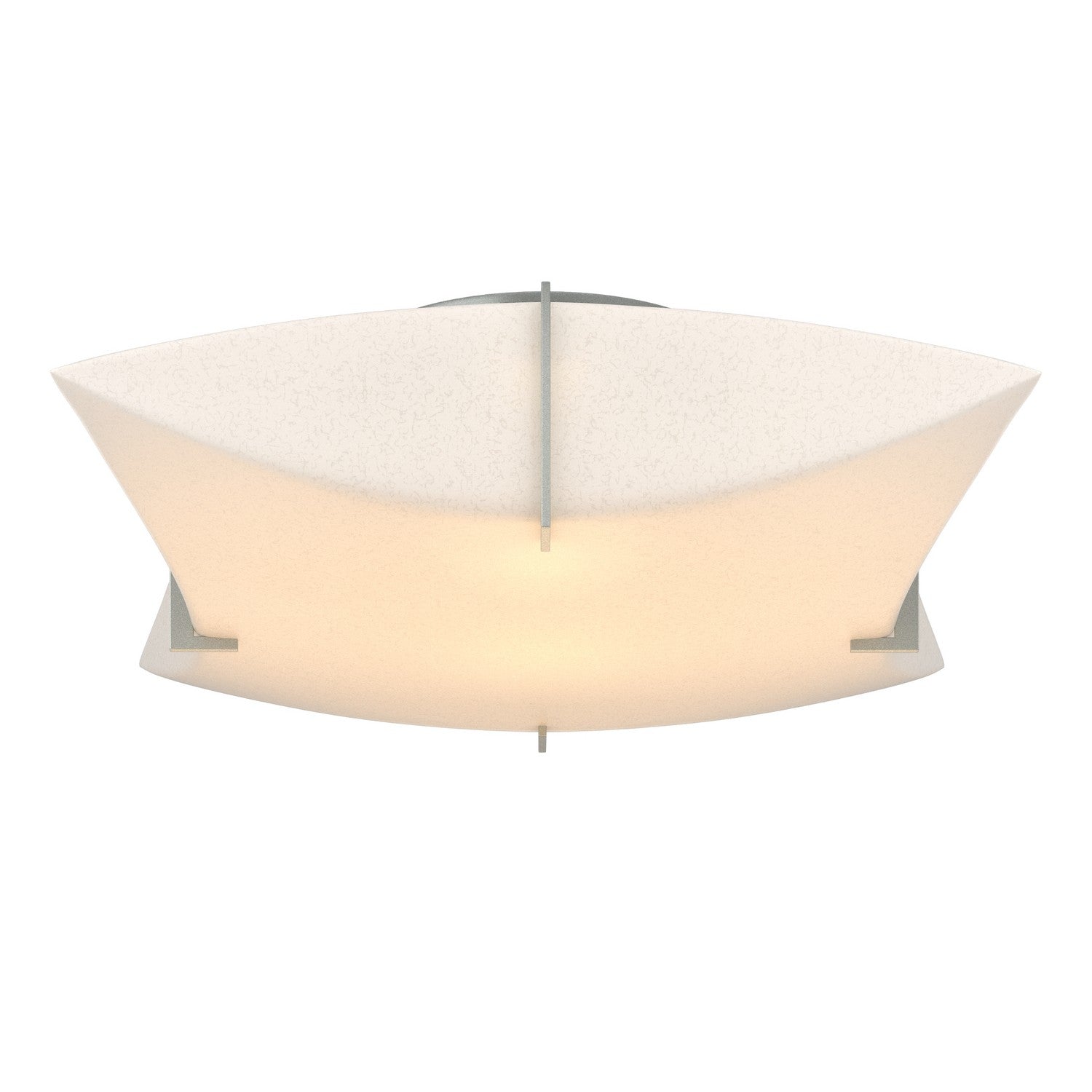 Hubbardton Forge - 126620-SKT-82-SH1999 - Two Light Semi-Flush Mount - Bento - Vintage Platinum