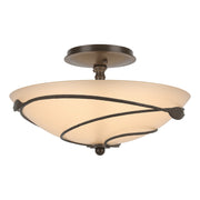 Hubbardton Forge - 126712-SKT-05-SS0048 - Two Light Semi-Flush Mount - Leaf - Bronze
