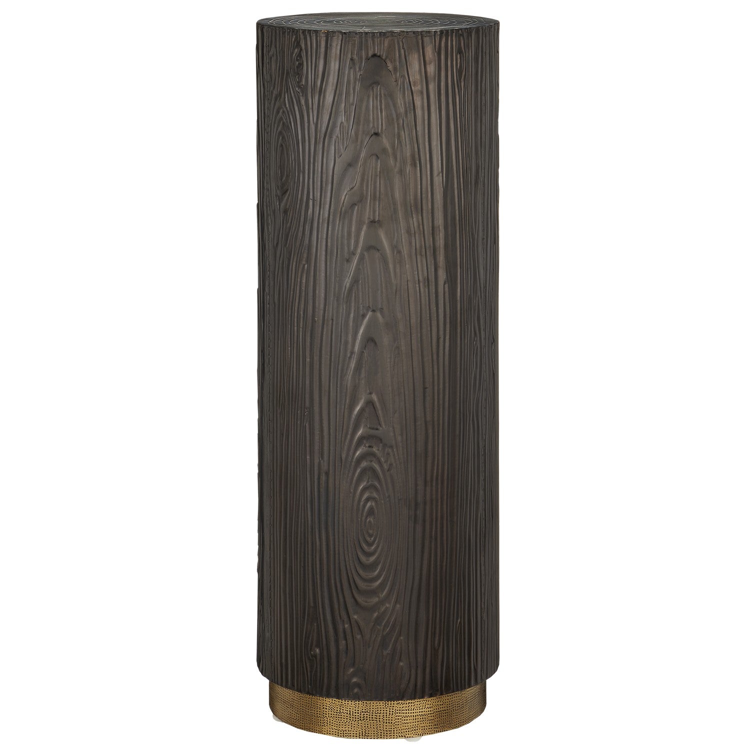 Currey and Company - 1000-0139 - Pedestal - Terra Collection - Bronze/Brass