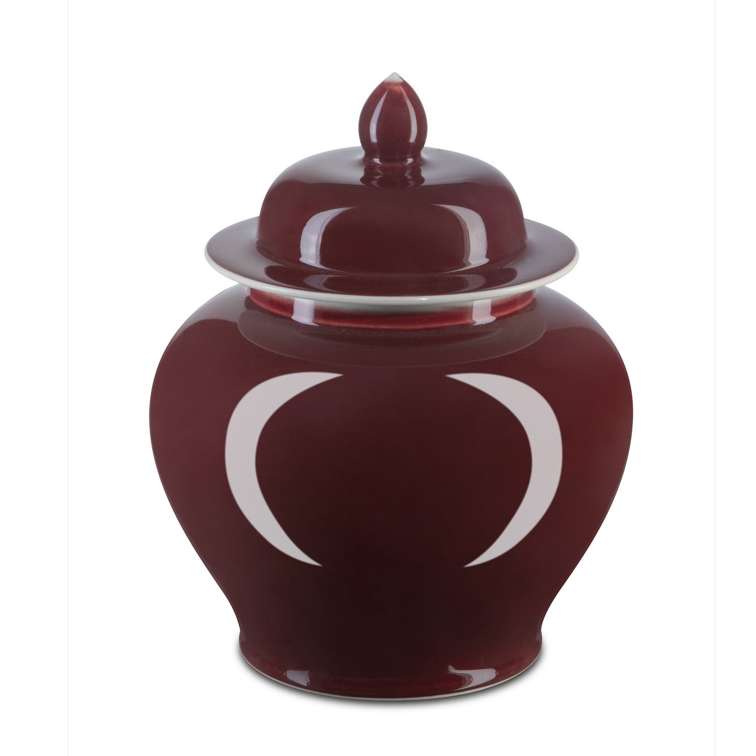Currey and Company - 1200-0684 - Jar - Oxblood Collection - Imperial Red