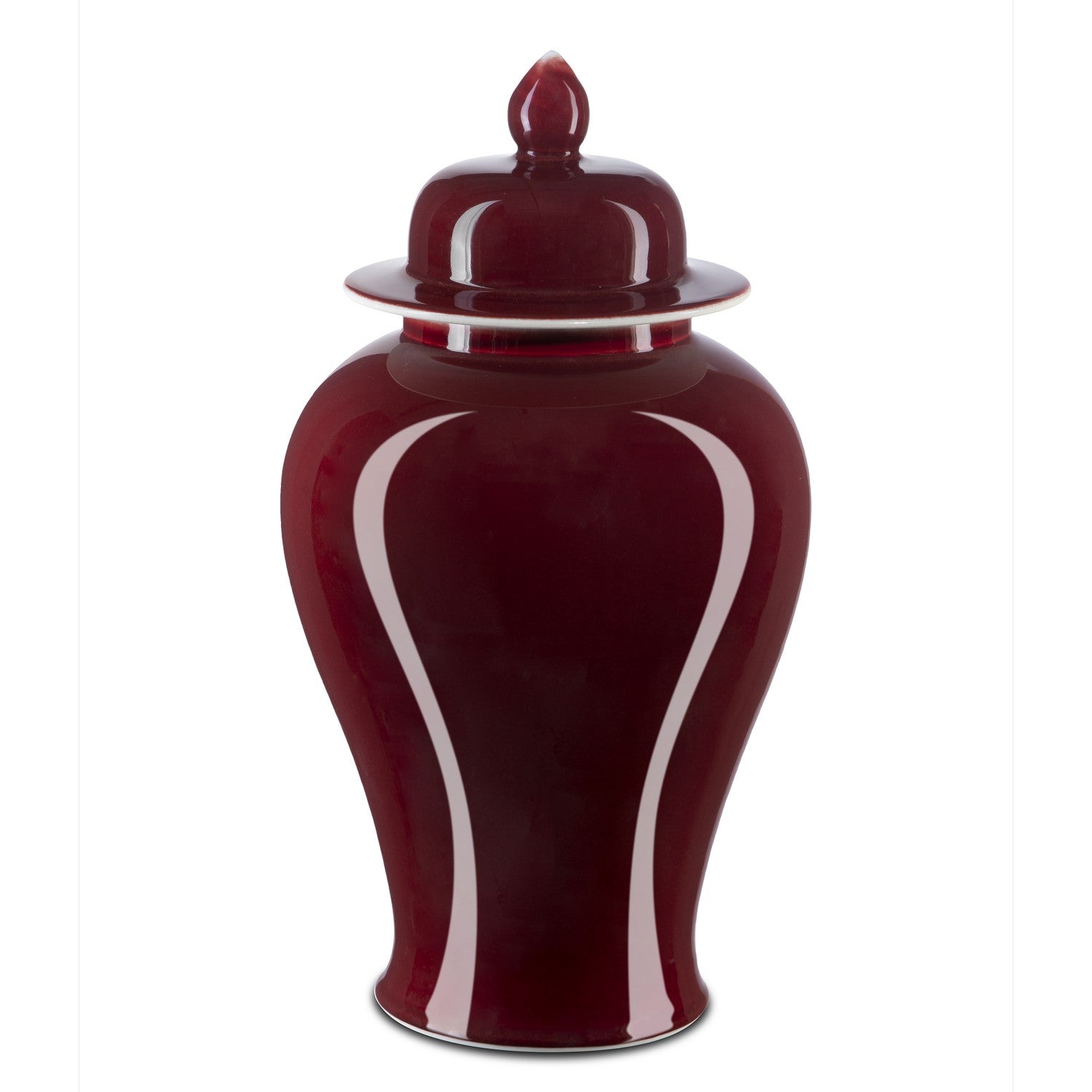 Currey and Company - 1200-0685 - Jar - Oxblood Collection - Imperial Red