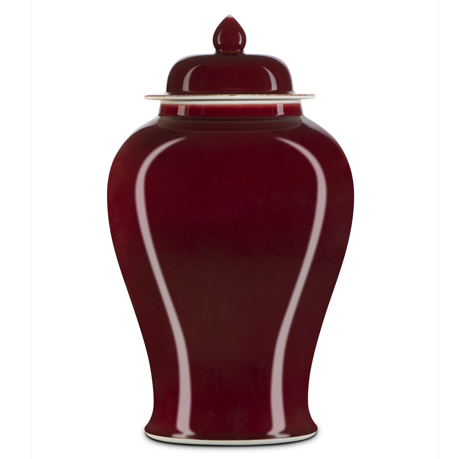 Currey and Company - 1200-0686 - Jar - Oxblood Collection - Imperial Red