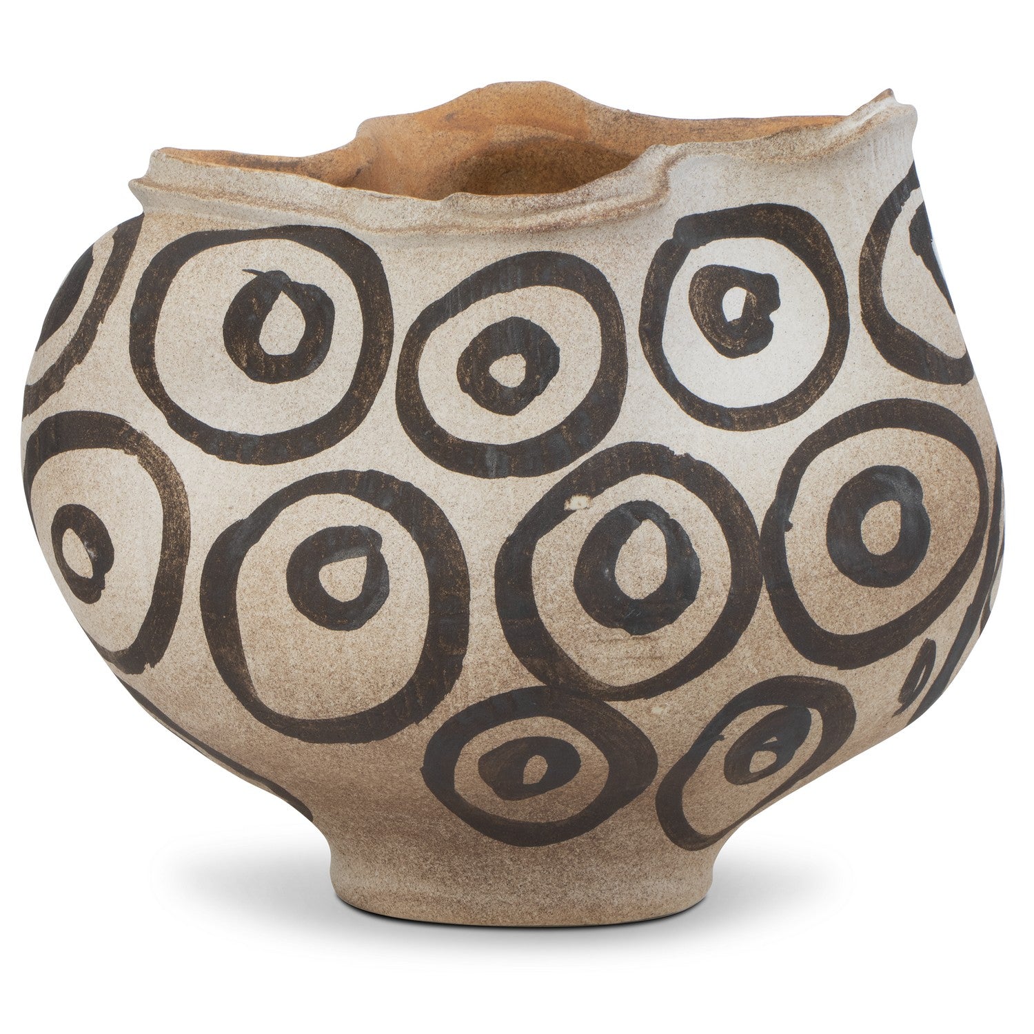 Currey and Company - 1200-0711 - Bowl - Han Dynasty Collection - Textured Brown/Light Earth