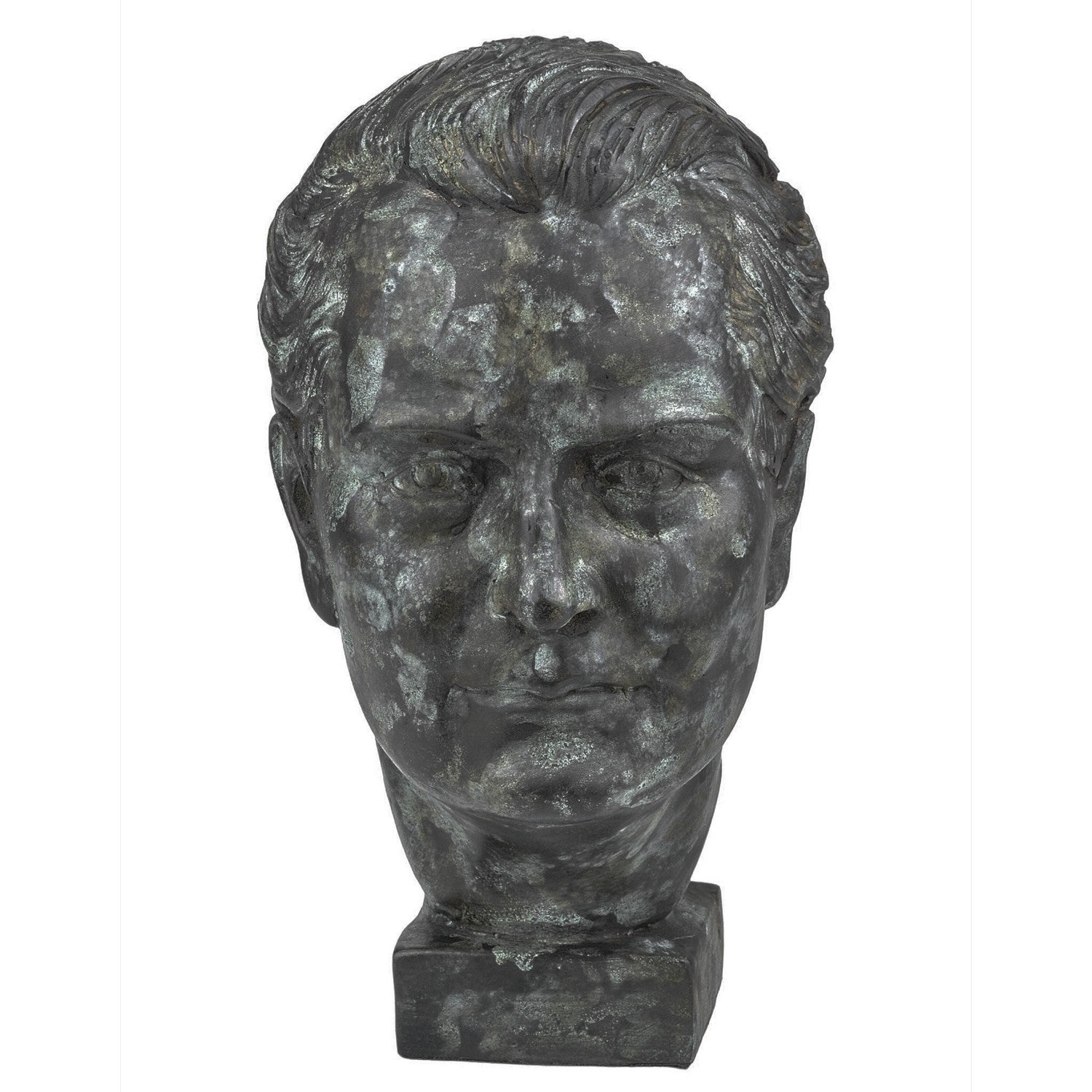 Currey and Company - 1200-0718 - Sculpture - Mysterious Man Bronze - Jade Green