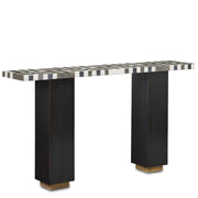 Currey and Company - 3000-0240 - Console Table - Gentry Collection - Natural/Brass
