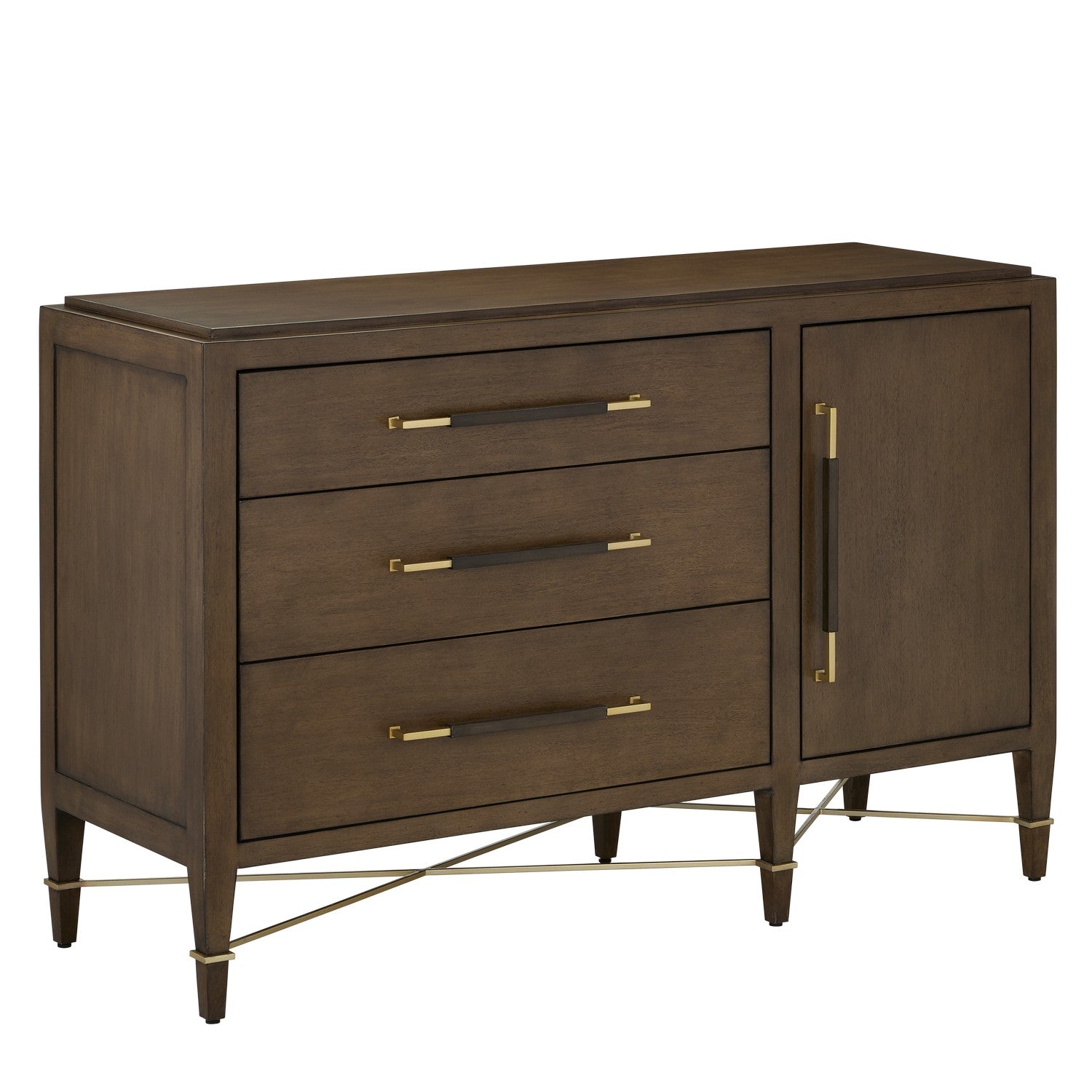 Currey and Company - 3000-0251 - Chest - Verona Collection - Chanterelle/Coffee/Champagne