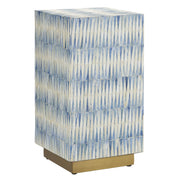 Currey and Company - 3000-0253 - Accent Table - Nadene Collection - Blue/White/Brushed Brass