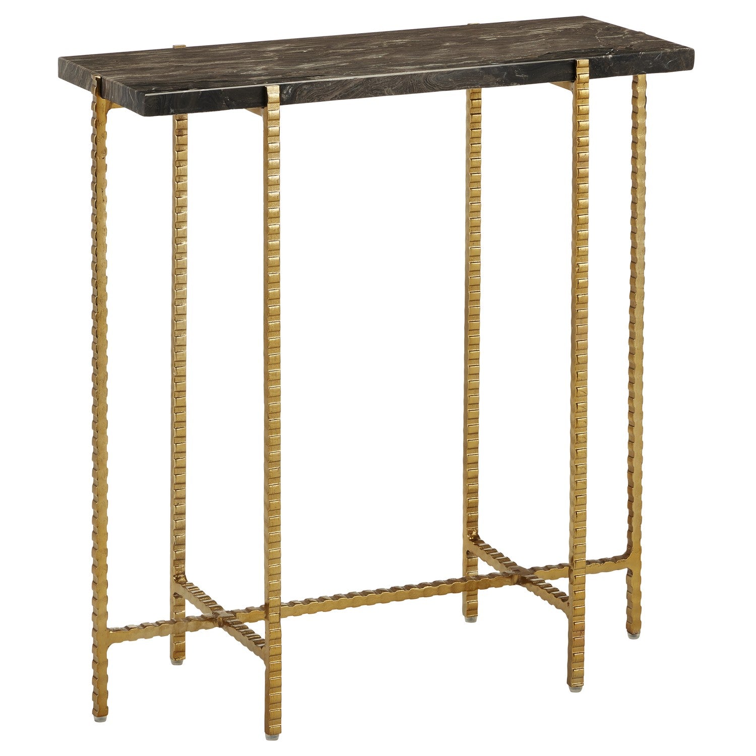 Currey and Company - 4000-0172 - Side Table - Flying Collection - Natural/Gold