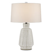 Currey and Company - 6000-0848 - One Light Table Lamp - Dash White Table Lamp - White/Green