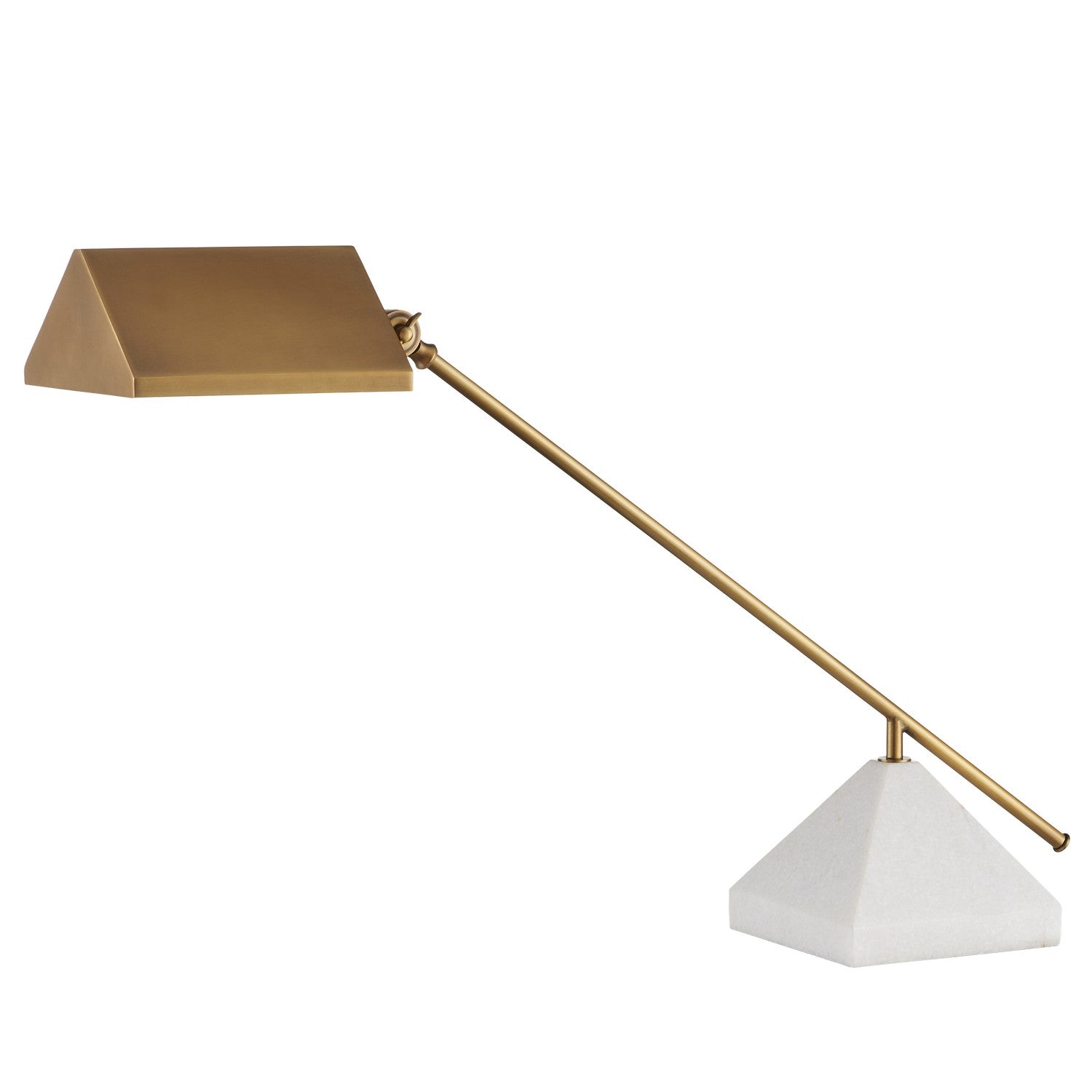 Currey and Company - 6000-0875 - One Light Table Lamp - Repertoire Collection - Antique Brass/White