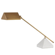 Currey and Company - 6000-0875 - One Light Table Lamp - Repertoire Collection - Antique Brass/White