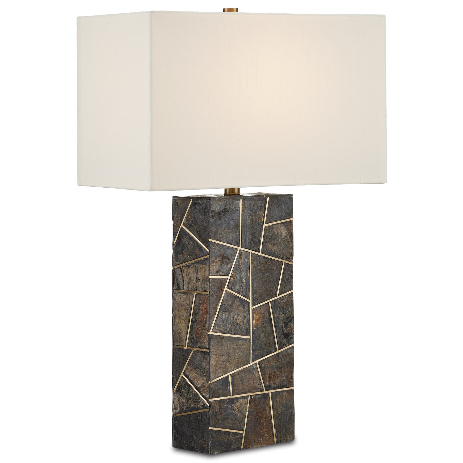 Currey and Company - 6000-0879 - One Light Table Lamp - Carina Table Lamp - Natural/Brass