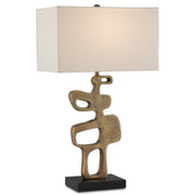 Currey and Company - 6000-0884 - One Light Table Lamp - Mithra Brass Table Lamp - Antique Brass/Black