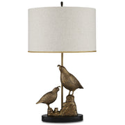 Currey and Company - 6000-0886 - One Light Table Lamp - Codorniz Brass Table Lamp - Antique Brass/Black