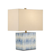 Currey and Company - 6000-0887 - One Light Table Lamp - Nadene Collection - Blue/White