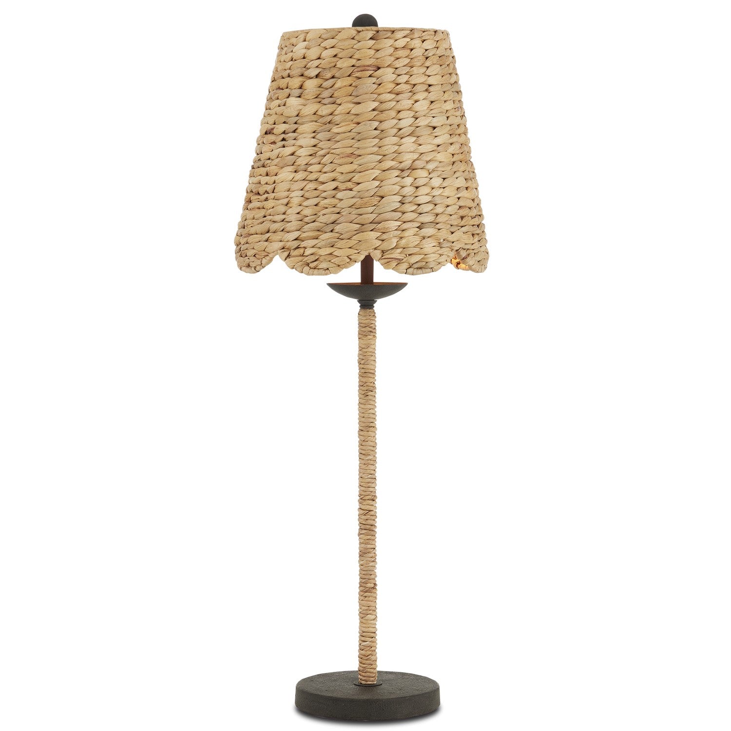 Currey and Company - 6000-0902 - One Light Table Lamp - Annabelle Collection - Natural/Molé Black