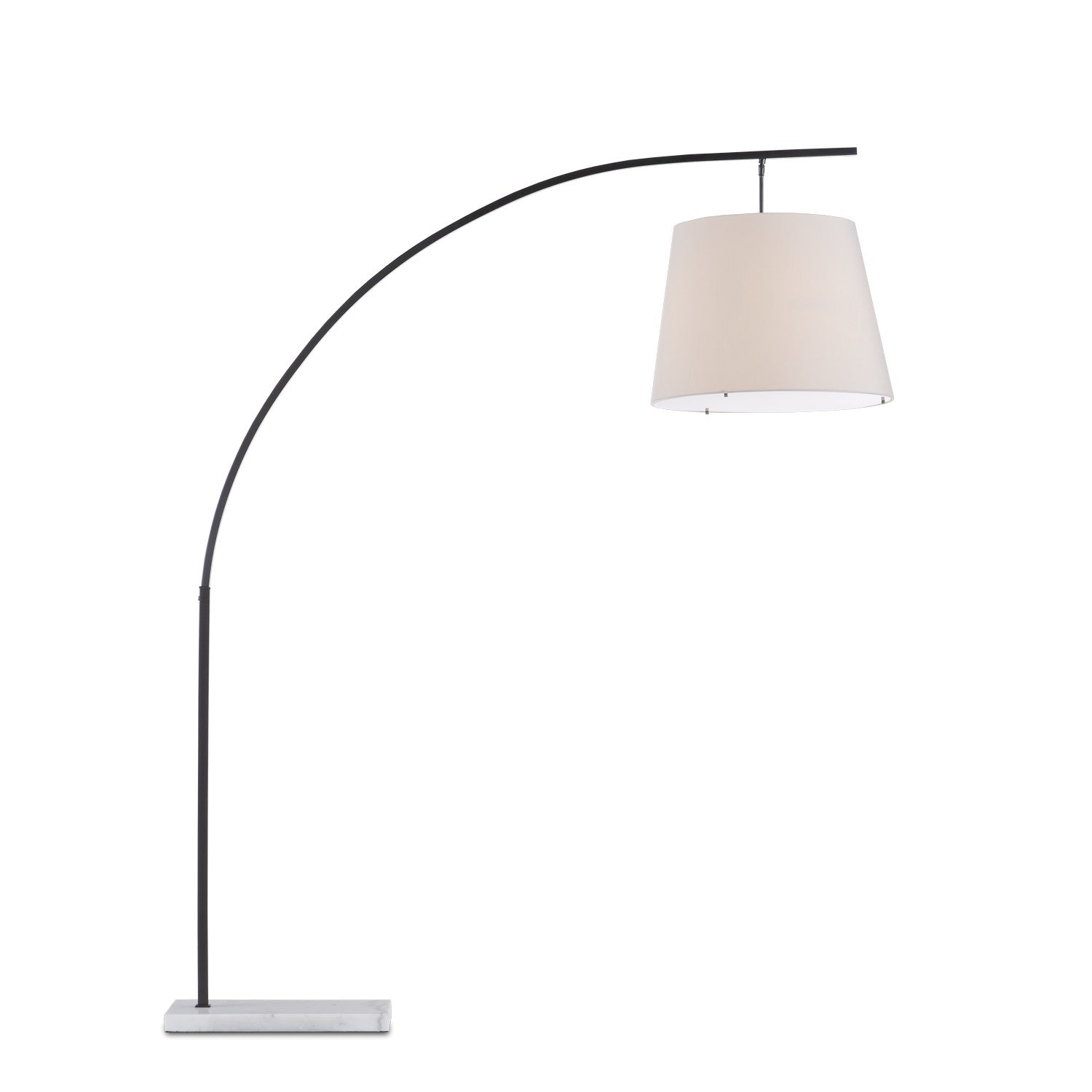Currey and Company - 8000-0127 - Two Light Floor Lamp - Cloister Collection - Oil Rubbed Bronze/White