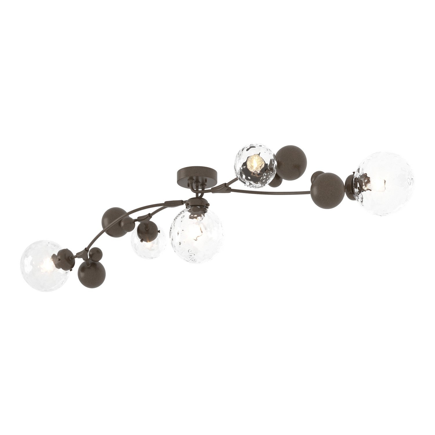 Hubbardton Forge - 128715-SKT-05-LL0639 - Five Light Semi-Flush Mount - Sprig - Bronze