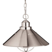 Kichler - 2713NI - One Light Outdoor Pendant - Seaside - Brushed Nickel