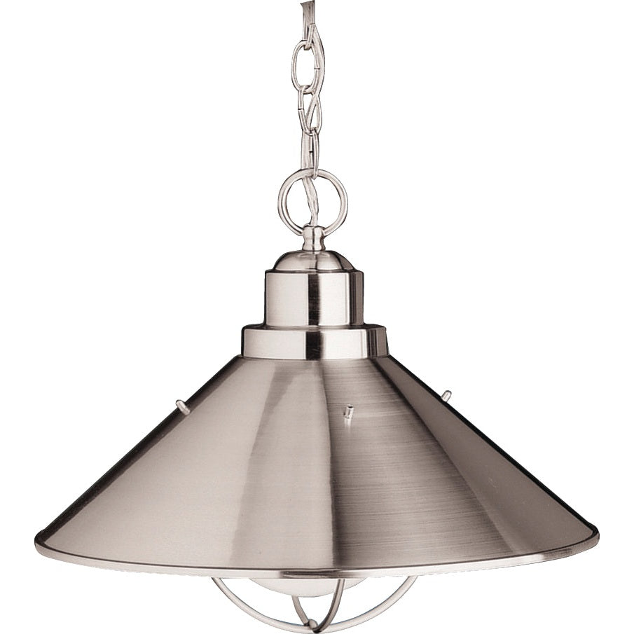 Kichler - 2713NI - One Light Outdoor Pendant - Seaside - Brushed Nickel