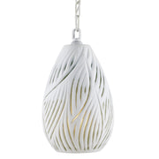 Currey and Company - 9000-0986 - One Light Pendant - Midori White Pendant - White/Green