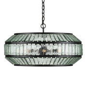 Currey and Company - 9000-1078 - Six Light Chandelier - Centurion Collection - Clear/Satin Black