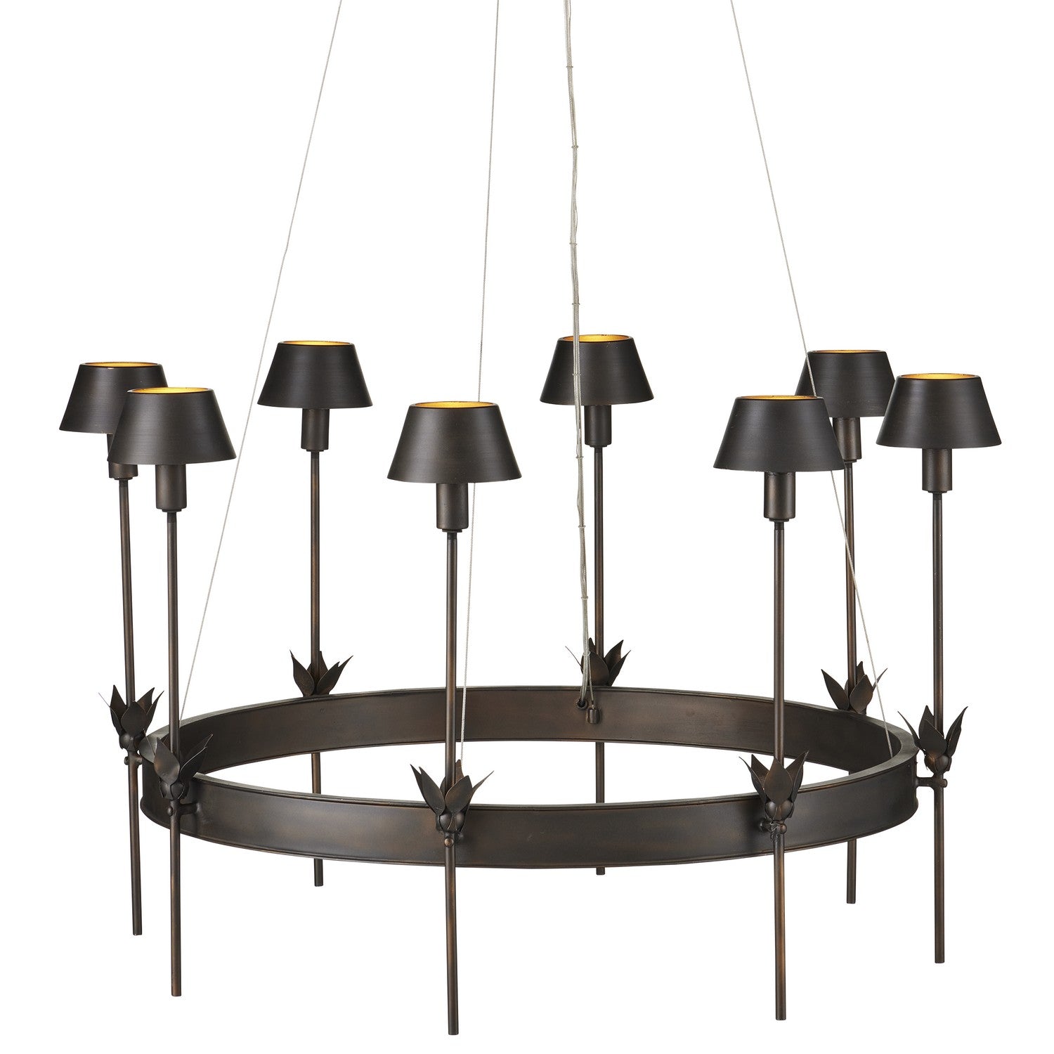 Currey and Company - 9000-1082 - LED Chandelier - Coterie Bronze Chandelier - Bronze/Gold