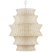 Currey and Company - 9000-1083 - Nine Light Chandelier - Phebe Collection - Bleached Natural/Vanilla