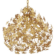 Currey and Company - 9000-1088 - One Light Pendant - Cloverfield Collection - Contemporary Gold Leaf/Gold