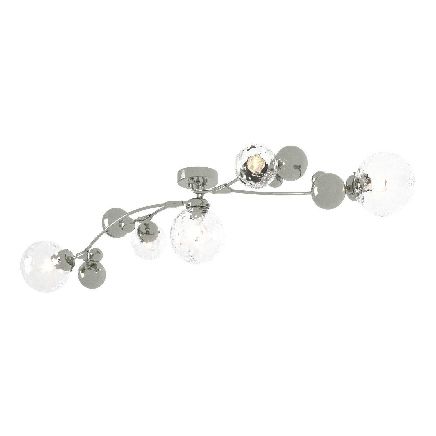 Hubbardton Forge - 128715-SKT-85-LL0639 - Five Light Semi-Flush Mount - Sprig - Sterling