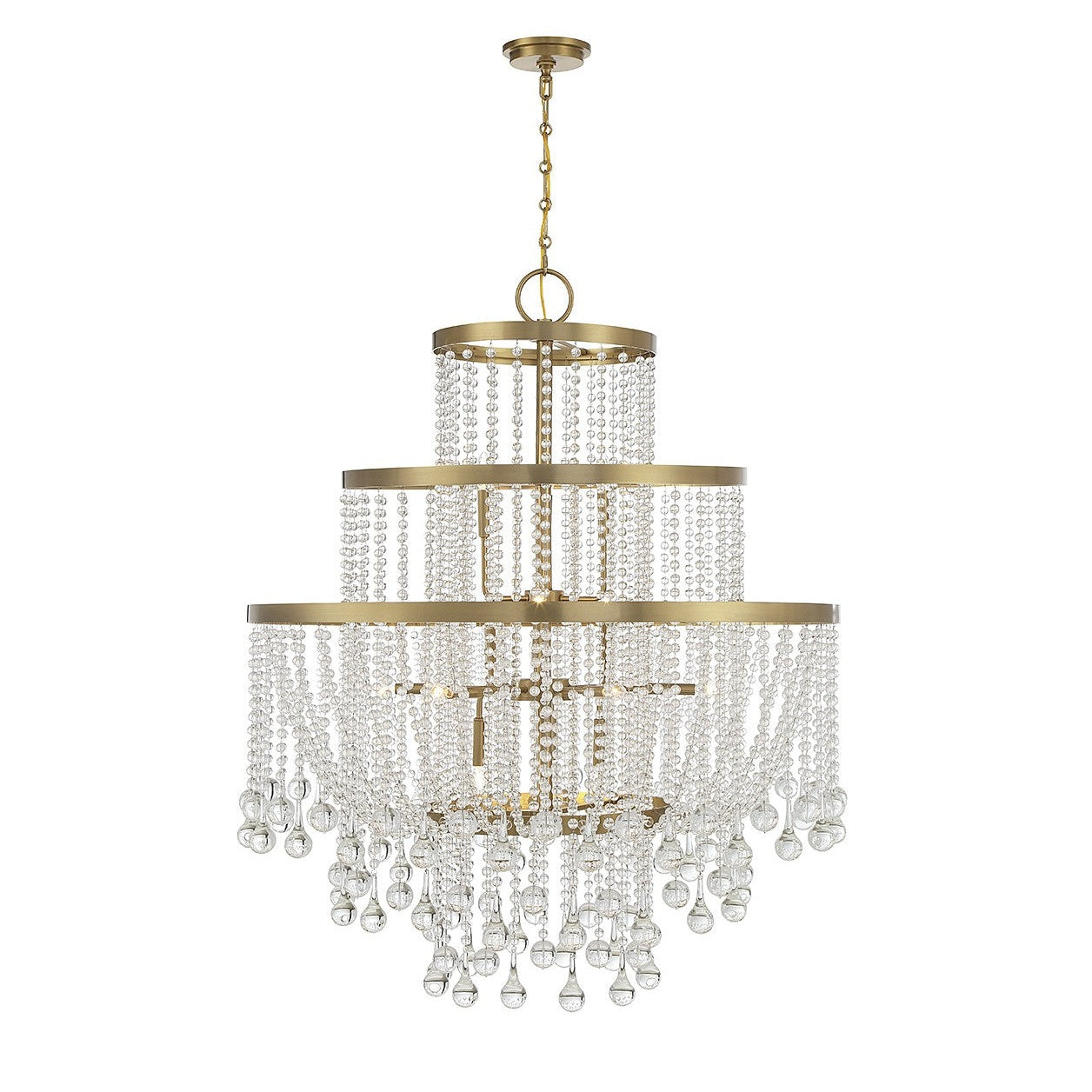 Savoy House - 1-1868-15-322 - 15 Light Chandelier - Luna - Warm Brass