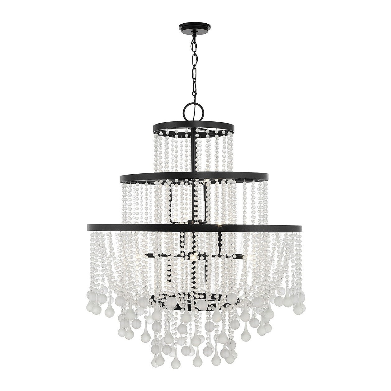 Savoy House - 1-1868-15-89 - 15 Light Chandelier - Luna - Matte Black