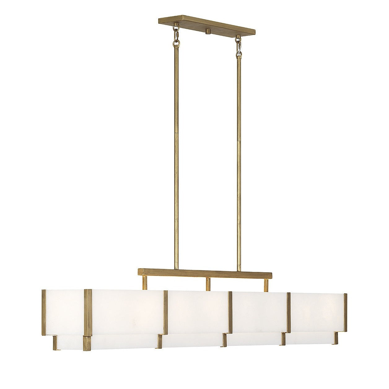 Savoy House - 1-2332-8-60 - Eight Light Linear Chandelier - Orleans - Distressed Gold
