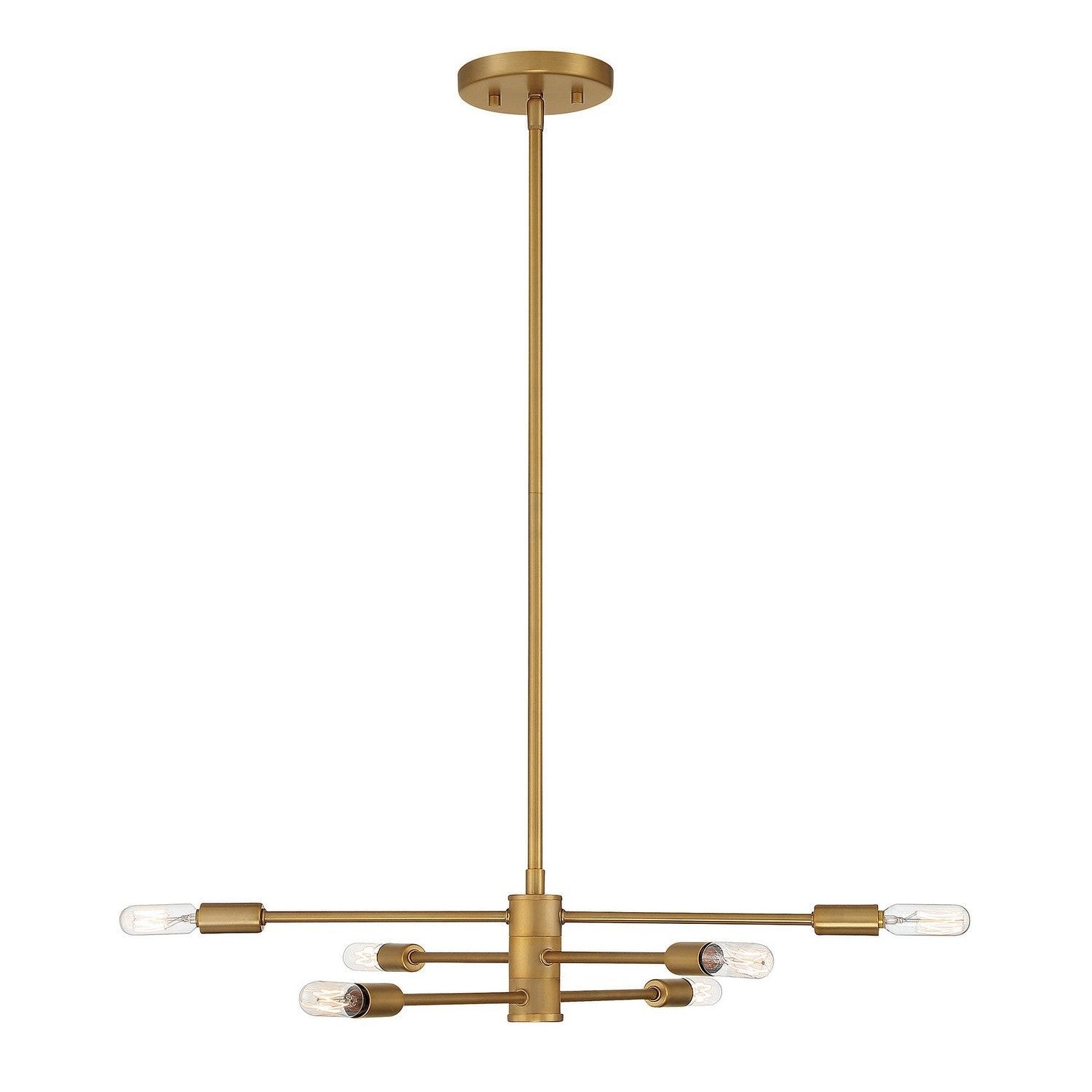 Savoy House - 1-7000-6-322 - Six Light Chandelier - Lyrique - Warm Brass