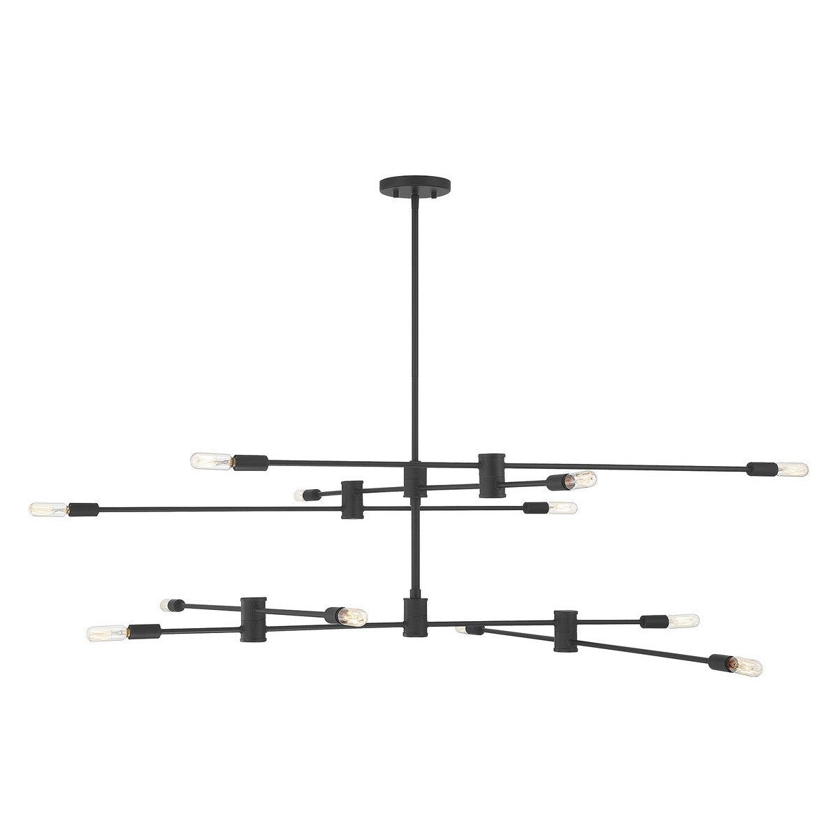 Savoy House - 1-7001-12-89 - 12 Light Chandelier - Lyrique - Matte Black