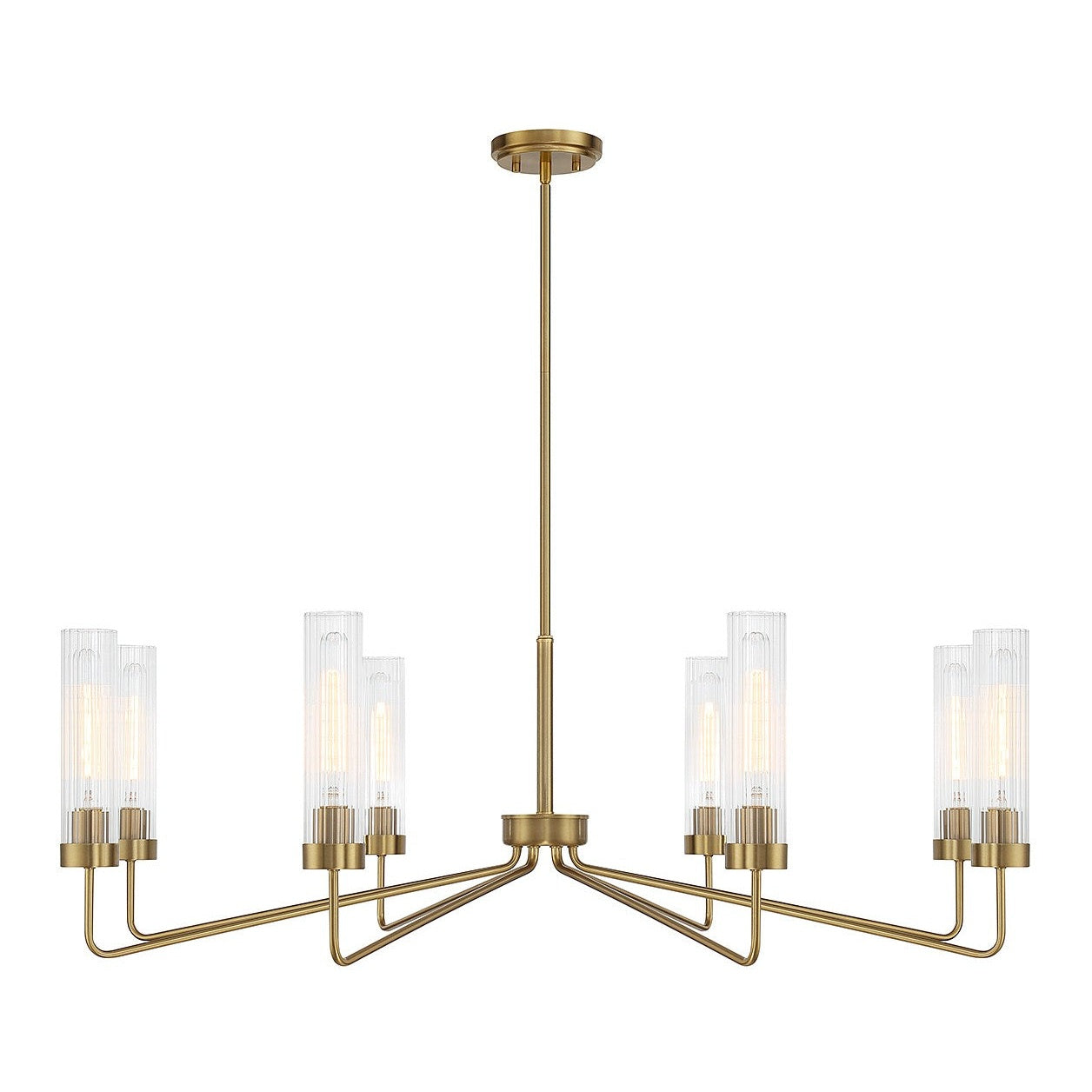 Savoy House - 1-8860-8-322 - Eight Light Chandelier - Baker - Warm Brass