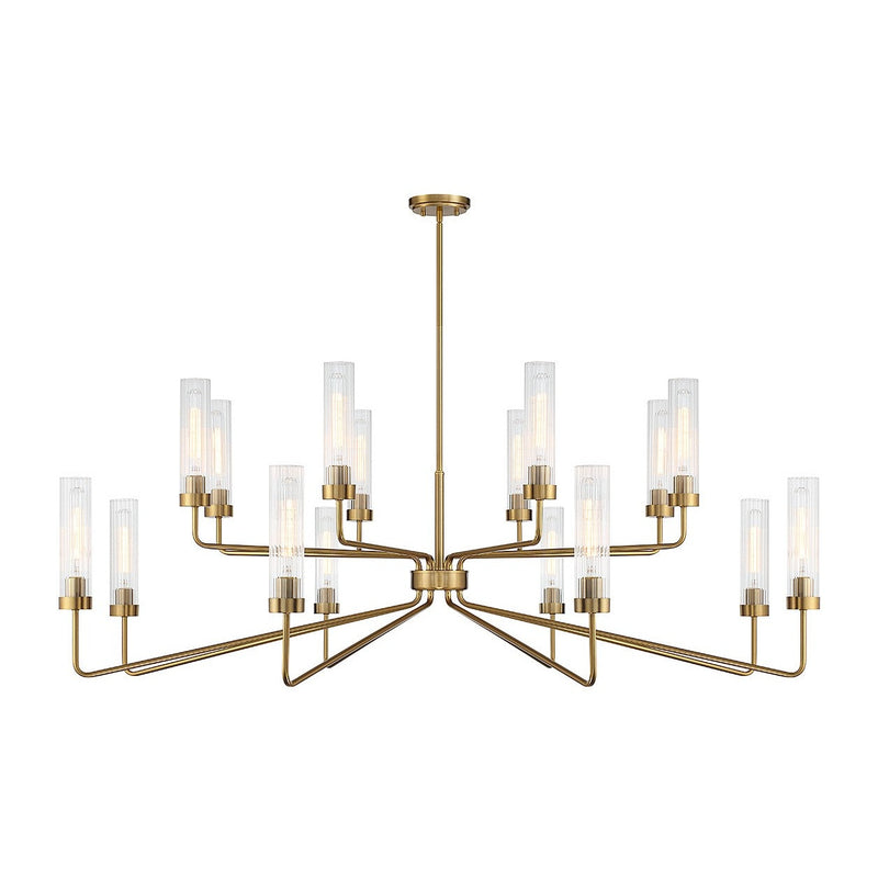 Savoy House - 1-8862-16-322 - 16 Light Chandelier - Baker - Warm Brass