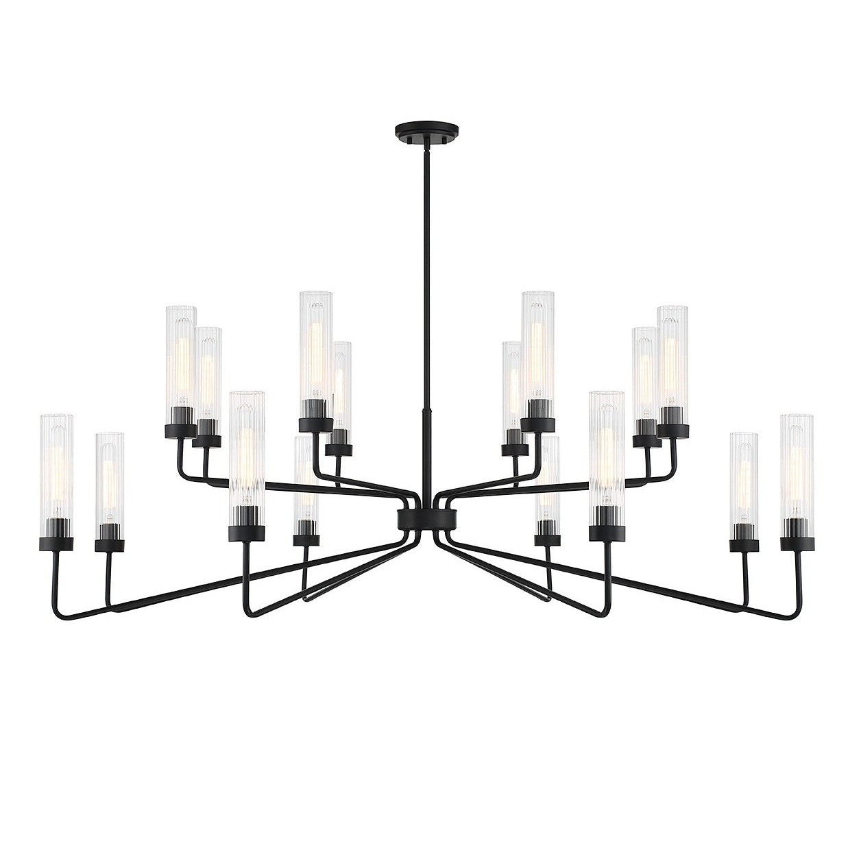 Savoy House - 1-8862-16-89 - 16 Light Chandelier - Baker - Matte Black