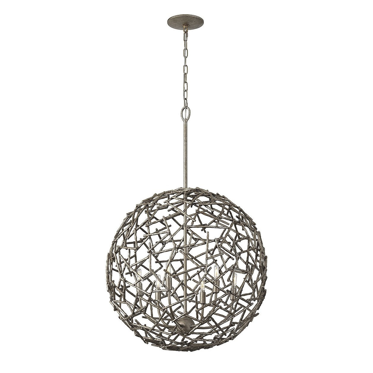 Savoy House - 7-2244-6-10 - Six Light Pendant - Hendren - Campagne Luxe