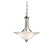Kichler - 3502NI - Three Light Pendant/Semi Flush - Dover - Brushed Nickel