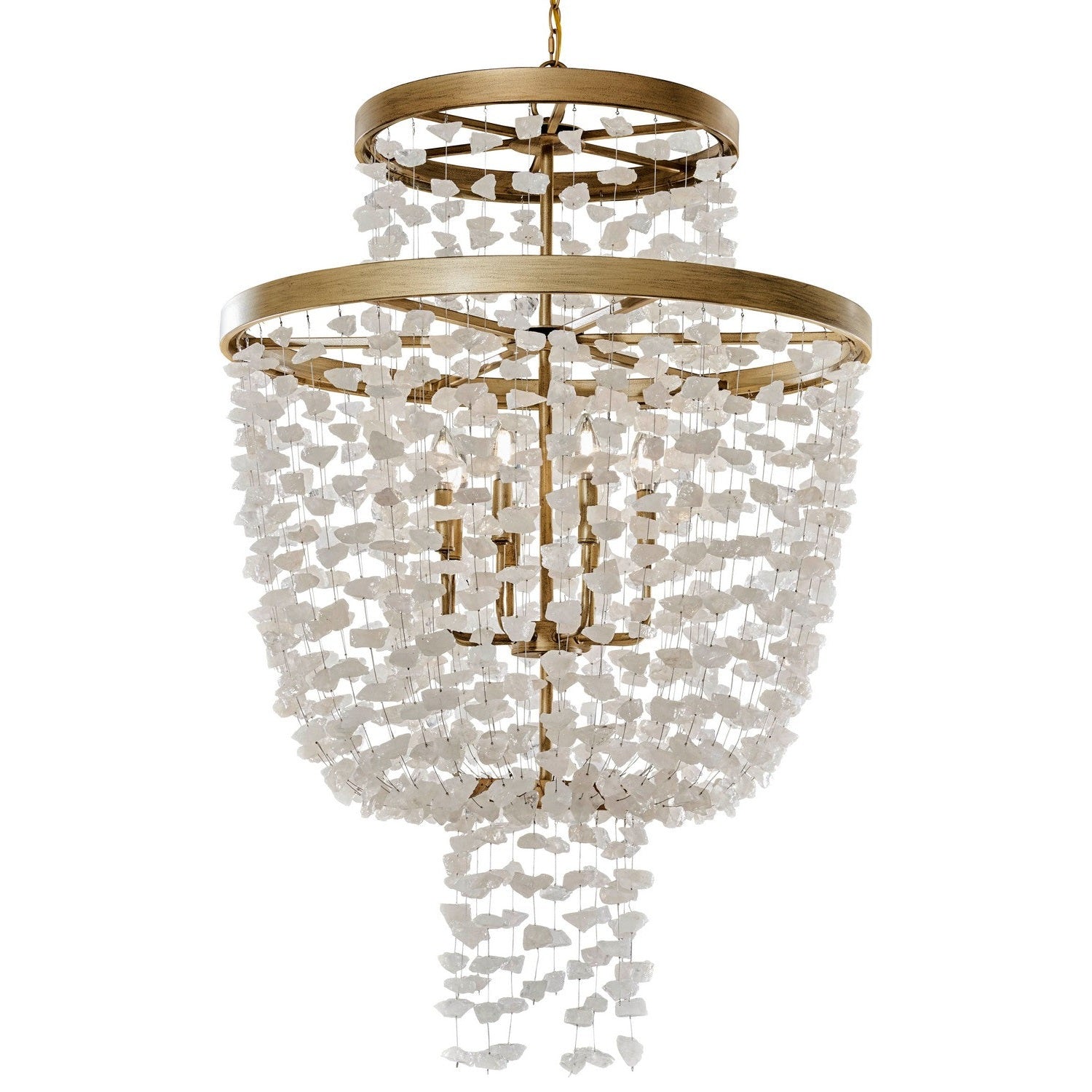 Metropolitan - N6897-898 - Eight Light Pendant - Stonybrook by Robin Baron - Harvest Gold