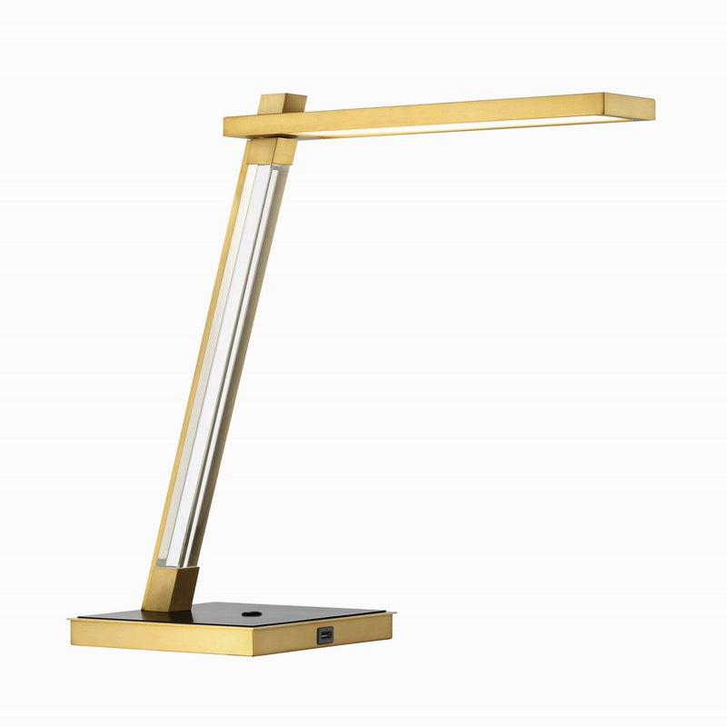 George Kovacs - P1925-726-L - LED Table Lamp - Sauvity - Coal & Soft Brass
